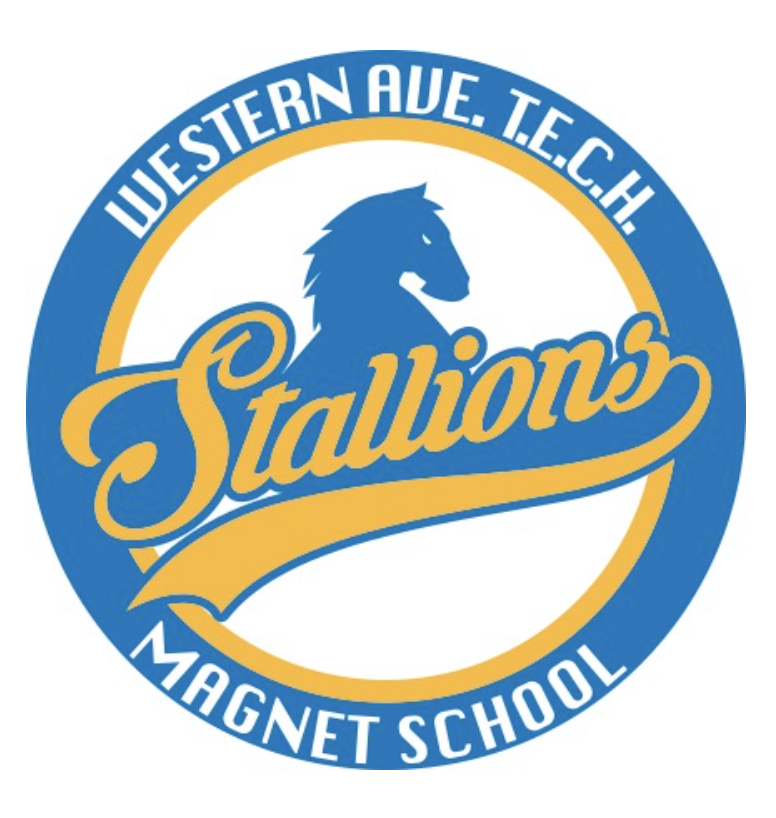 Image displays the Western Avenue T.E.C.H. Magnet School logo.